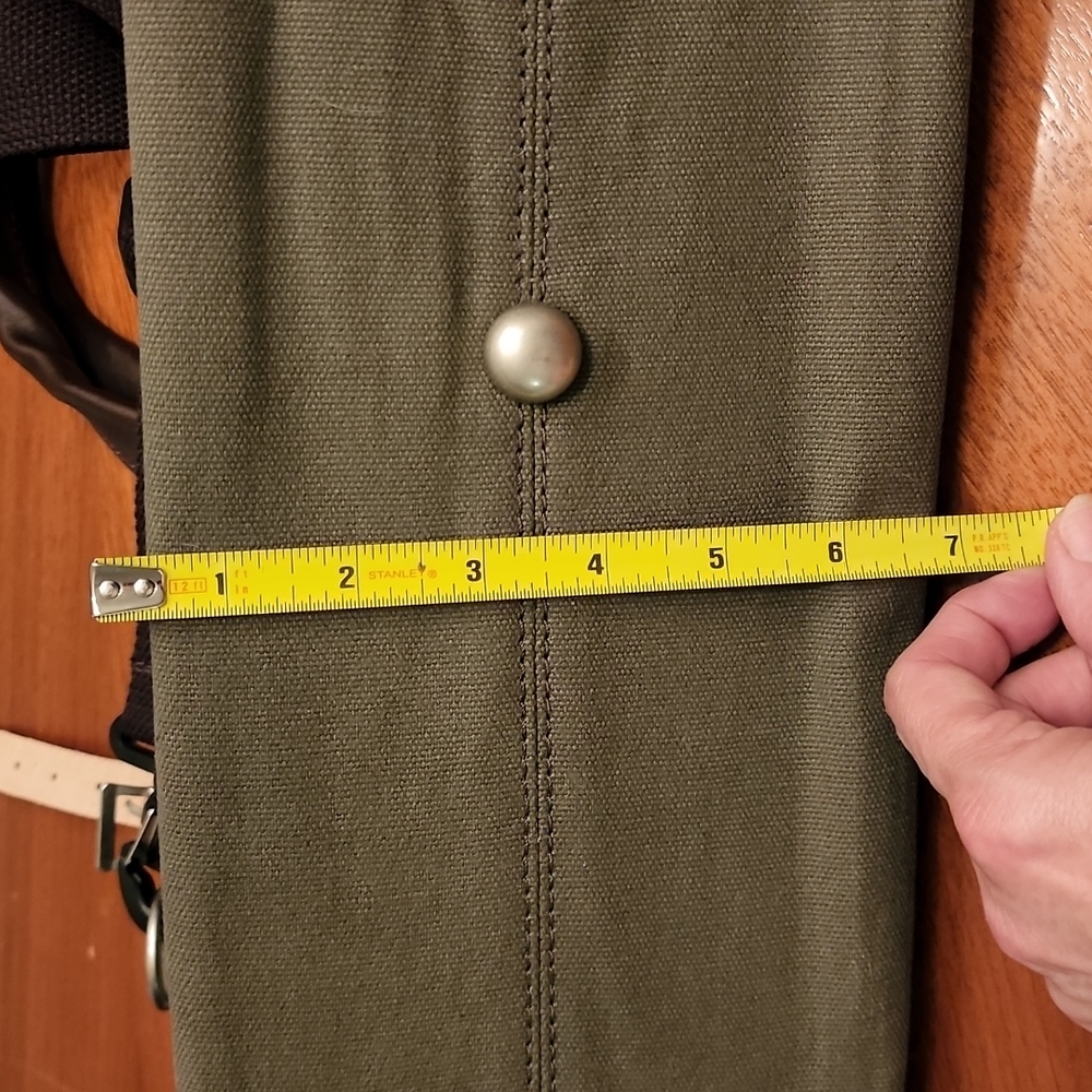 Line of Trade army green canvas travel bag! SOO FUN AND UNIQUE! NWOT - Picture 6 of 8